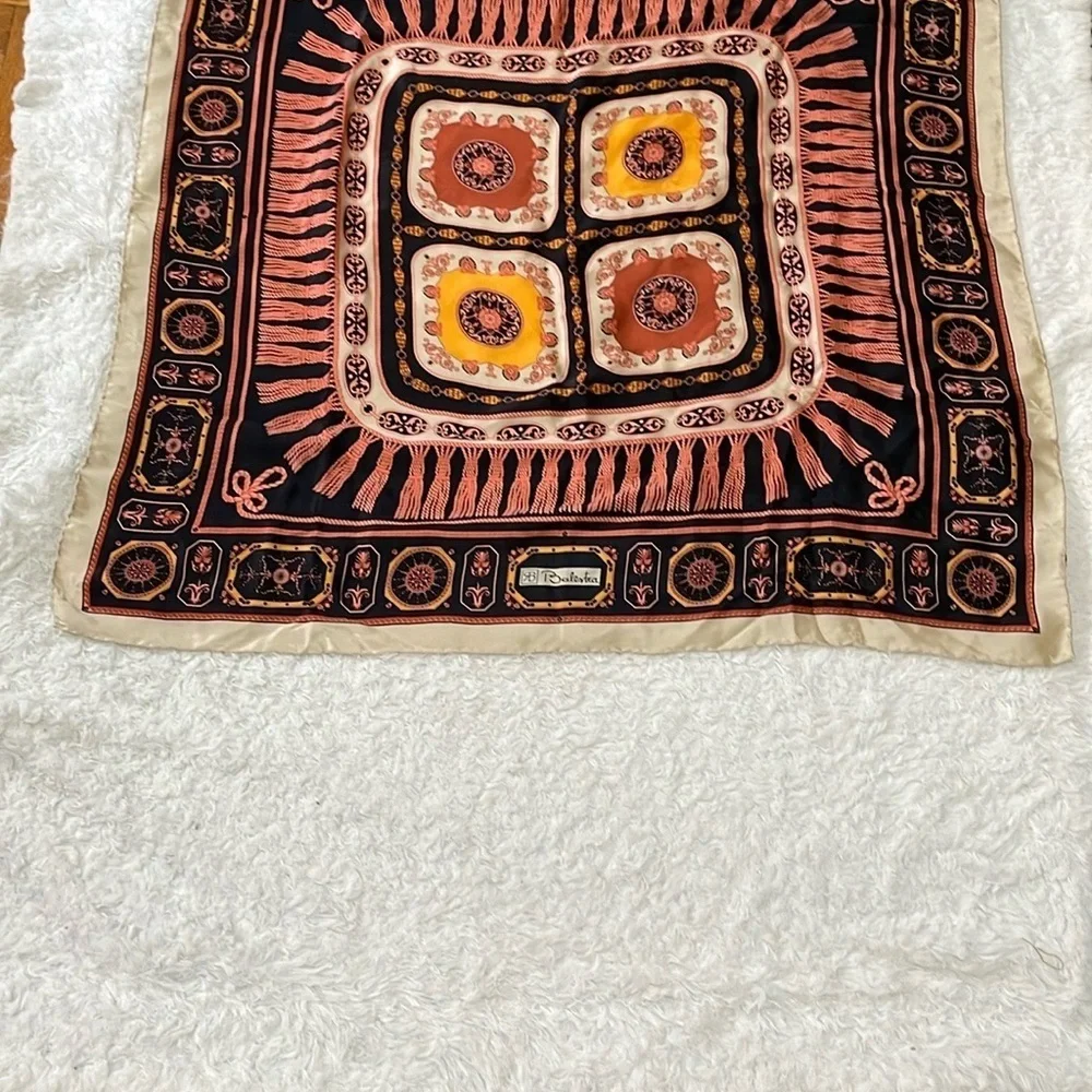 Renato Balestra Silk Scarf with Ornate Design
